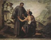 Brother Juniper and the Beggar (mk05) Bartolome Esteban Murillo